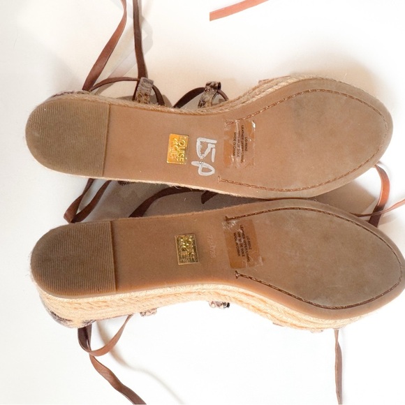 Louise et Cie snakeskin laceup platform strappy sandal ❤️ - Picture 8 of 11